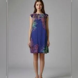 Vibrant Tropical Print Dress